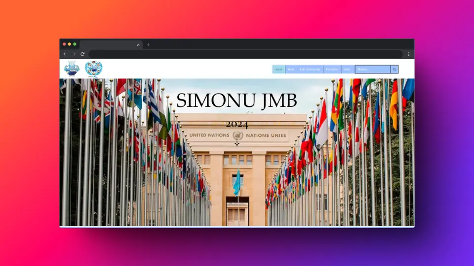 Captura de pantalla del proyecto SimONU JMB 2024