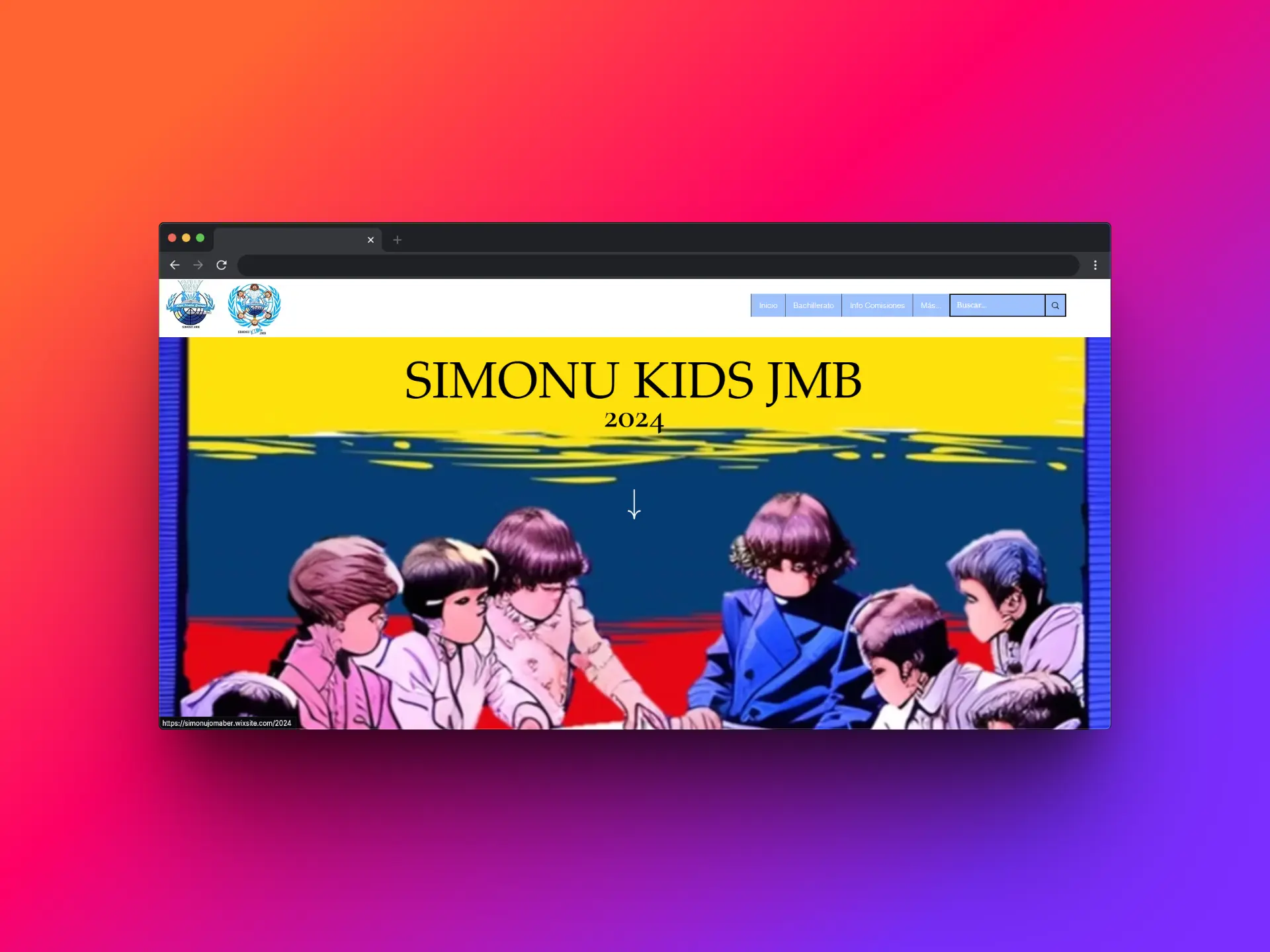 Captura de pantalla del proyecto SimONU Kids JMB 2024